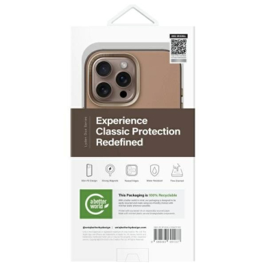 Uniq Lyden DS iPhone 16 Pro Max 6.9 Magclick Charging Dėklas brown-pilkas/flint pilkas 6