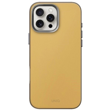 Uniq Lyden DS iPhone 16 Pro Max 6.9 Magclick Charging Dėklas yellow-pilkas/yellow-pilkas 1