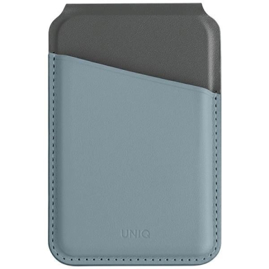 Uniq Lyden DS magnetic RFID walletphone stand - blue Juodas