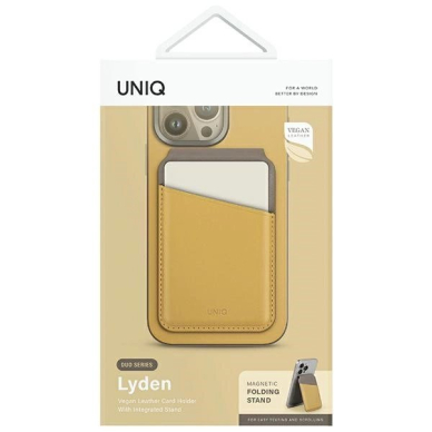 Uniq Lyden DS magnetic RFID walletphone stand - Geltonas-gray 6