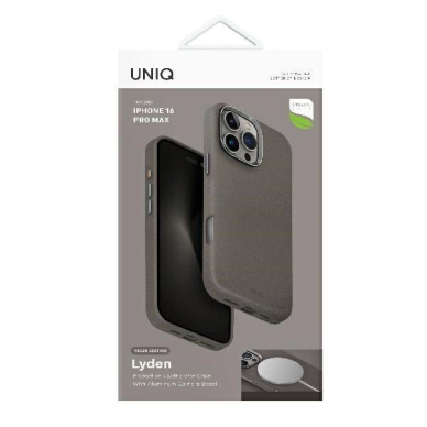 Uniq Lyden Magclick Charging Dėklas iPhone 16 Pro Max - pilkas 5