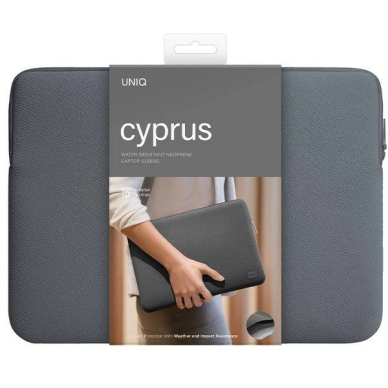 Uniq neoprene laptop Sleeve 16 Cyprus Water-Resistant - pilkas 2