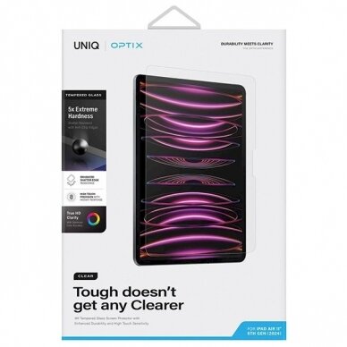 Uniq Optix Clear tempered glassapplicator iPad Air 11 2024 5