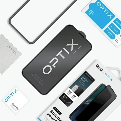 Uniq Optix Privacy Tempered Glass iPhone 15/14 ProApplicator 4