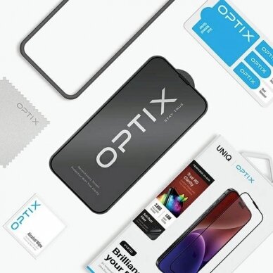 Uniq Optix Vivid glass iPhone 15 Plus / 14 Pro Maxapplicator 4