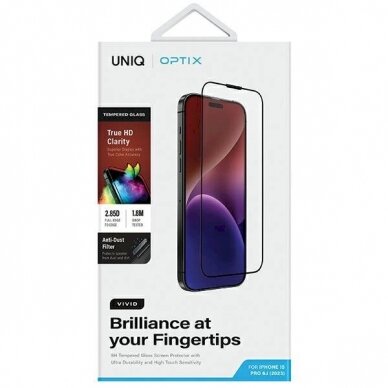 Uniq Optix Vivid glass iPhone 15 Proapplicator 5