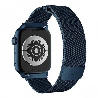 Apyrankė Uniq Dante Apple Watch Series 4/5/6/7/8/9/ SE 38/40 / 41mm. Stainless Steel Mėlyna 1