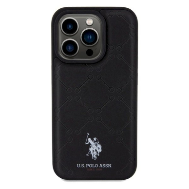 US Polo Assn. Dėklas Yoke Pattern iPhone 15 Pro - Juodas 2