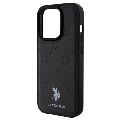 US Polo Assn. Dėklas Yoke Pattern iPhone 15 Pro - Juodas 5