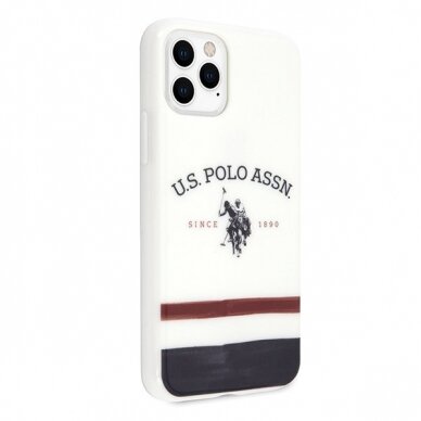 Dėklas Us Polo Ushcn65Pcstrb Iphone 11 Pro Max baltas Tricolor Pattern Collection 4