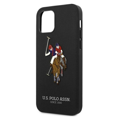 Dėklas Us Polo Ushcp12Lpugflbk Iphone 12 Pro Max 6,7" juodas Polo Embroidery Collection 5