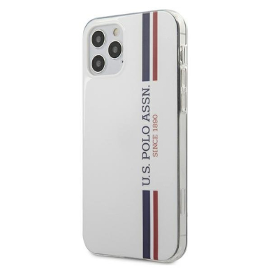 Originalus Us Polo Dėklas Ushcp12Mpcusswh Iphone 12 Pro / Iphone 12 Baltas Tricolor Kolekcija