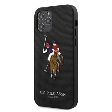 Originalus Us Polo dėklas Ushcp12Mpugflbk Iphone 12/12 Pro juodas Polo Embroidery kolekcija 1