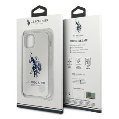 Originalus Us Polo Dėklas Ushcp12Stpuhrwh Iphone 12 Mini Baltas, Blizgus Logo 4