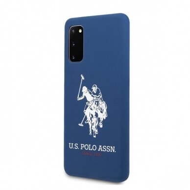 Dėklas Us Polo Ushcs62Slhrnv S20 G980 Granatowy/Navy Silicone Collection 1