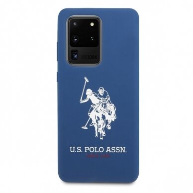 Dėklas Us Polo Ushcs69Slhrnv S20 Ultra G988 Granatowy/Navy Silicone Collection 4