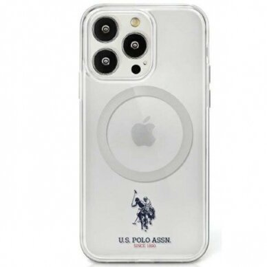 US Polo USHMP15SUCIT iPhone 15 6.1  Permatomas MagSafe Collection