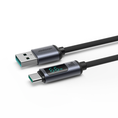 USB C - USB A cable 66W 1.2m with LED display Joyroom S-AC066A16 - Juodas 8