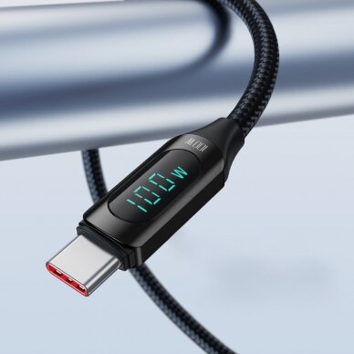 USB C - USB C Cable Wozinsky WUCCC1 with PD Display 100W 1m - Juodas 6