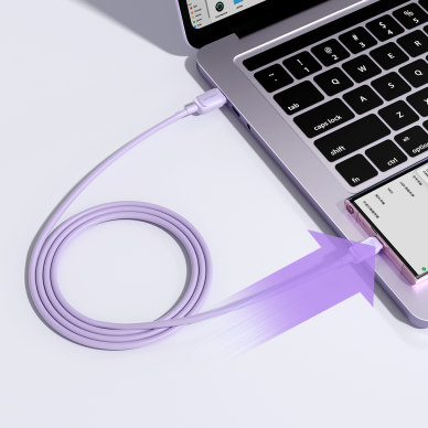 USB cable - USB C 3A 1.2m Joyroom S-AC027A14 - Violetinis 6