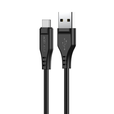 USB kabelis Acefast C3-04 USB-A to USB-C 1.2m juodas