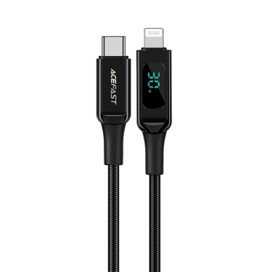 USB kabelis Acefast C6-01 MFi PD30W USB-C to Lightning 1.2m juodas