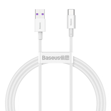 USB kabelis Baseus Superior iš USB į Type-C 66W 1.0m baltas CATYS-02