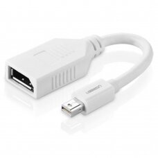 [Užsakomoji prekė] Convertor Mini DisplayPort į DisplayPort 4k@2k, 15cm - Ugreen (10445) - Baltas