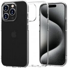 [Užsakomoji prekė] Dėklas iPhone 15 Pro Max - Techsuit Permatomas Silicone - Permatomas