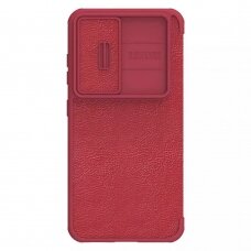 [Užsakomoji prekė] Dėklas skirtas Samsung Galaxy S23 - Nillkin QIN Leather Pro Case - Raudonas YKR801