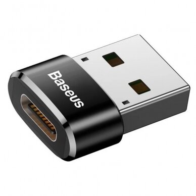 [Užsakomoji prekė] Adapteris OTG Type-C į USB - Baseus (CAAOTG-01) - Juodas 1