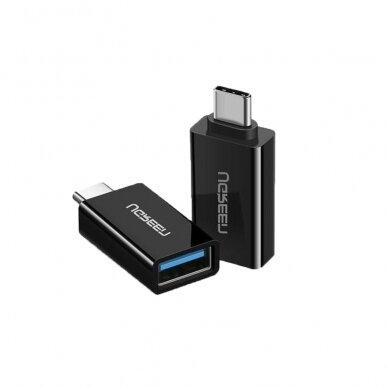 [Užsakomoji prekė] Adapteris OTG USB 3.0 į Type-C 5Gbps - Ugreen (20808) - Juodas 1