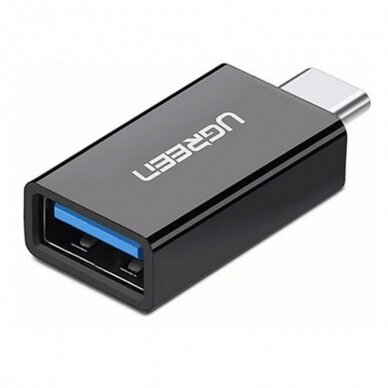 [Užsakomoji prekė] Adapteris OTG USB 3.0 į Type-C 5Gbps - Ugreen (20808) - Juodas 2