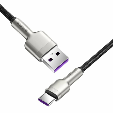 [Užsakomoji prekė] Įkrovimo Kabelis USB į Type-C 66W, 2m - Baseus Cafule (CAKF000201) - Juodas 1