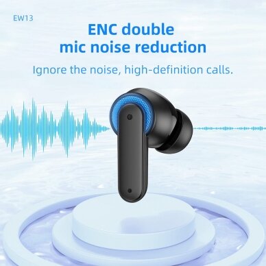 [Užsakomoji prekė] Ausinės Gaming Wireless Noise Cancelling - Hoco Magic Flow (EW13) - Pilkas 5