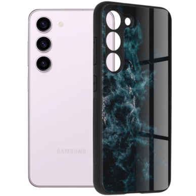 [Užsakomoji prekė] Dėklas Samsung Galaxy S23 FE - Techsuit Glaze Series - Mėlynas Nebula