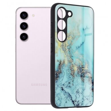 [Užsakomoji prekė] Dėklas Samsung Galaxy S23 FE - Techsuit Glaze Series - Mėlynas Ocean