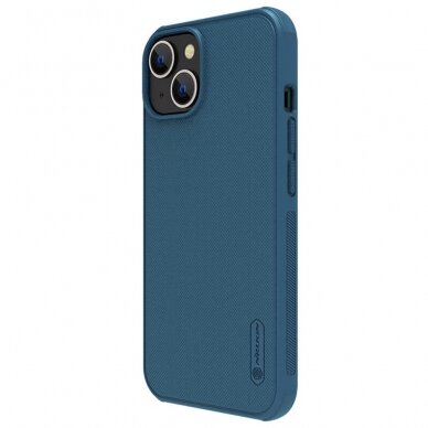 [Užsakomoji prekė] Dėklas skirtas iPhone 14 - Nillkin Super Frosted Shield Pro - Mėlynas  2