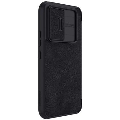 [Užsakomoji prekė] Dėklas skirtas Samsung Galaxy A54 - Nillkin QIN Pro Leather Case - Juodas  3