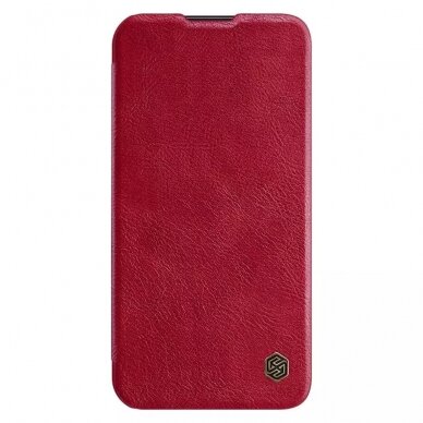 [Užsakomoji prekė] Dėklas skirtas Samsung Galaxy S23 - Nillkin QIN Leather Pro Case - Raudonas YKR801 1