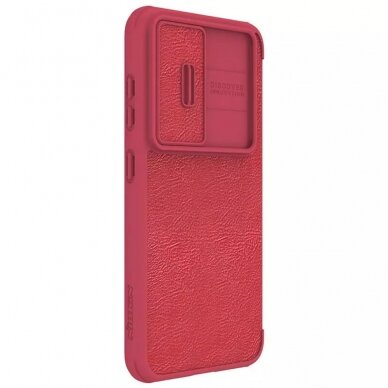 [Užsakomoji prekė] Dėklas skirtas Samsung Galaxy S23 - Nillkin QIN Leather Pro Case - Raudonas YKR801 5