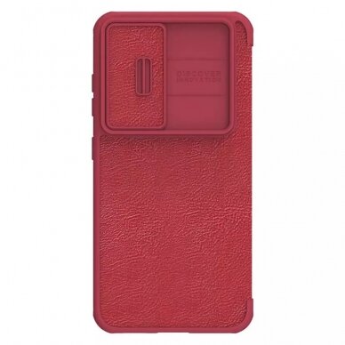 [Užsakomoji prekė] Dėklas skirtas Samsung Galaxy S23 - Nillkin QIN Leather Pro Case - Raudonas YKR801