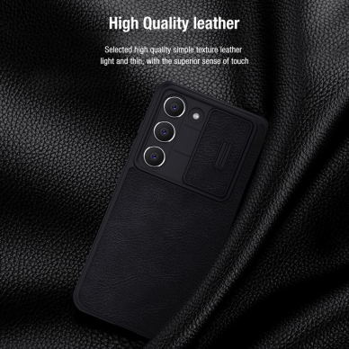 [Užsakomoji prekė] Dėklas skirtas Samsung Galaxy S23 Plus - Nillkin QIN Leather Pro Case - Juodas GIJ593 6