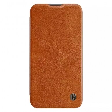 [Užsakomoji prekė] Dėklas skirtas Samsung Galaxy S23 Plus - Nillkin QIN Leather Pro Case - Rudas  1