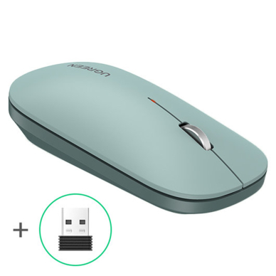 [Užsakomoji prekė] Mouse Fara Fir 1000-4000 DPI - Ugreen Slim Design (90374) - Žalias 1