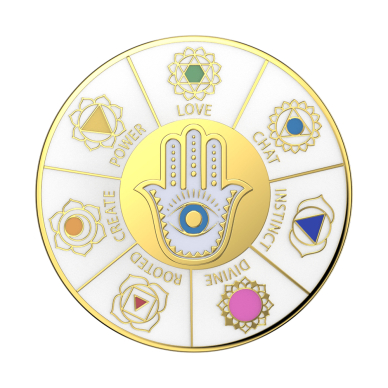 [Užsakomoji prekė] Laikiklis - Popsockets PopGrip - Enamel Spinner Chakras 2