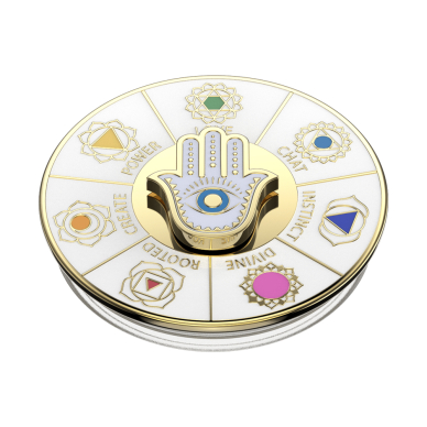 [Užsakomoji prekė] Laikiklis - Popsockets PopGrip - Enamel Spinner Chakras 5