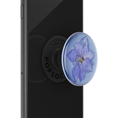 [Užsakomoji prekė] Laikiklis - Popsockets PopGrip - Pressed Flower Larkspur Violetinis 1