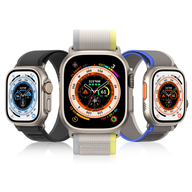 Akcija! Apyrankė Dux Ducis Strap YJ Version Apple Watch Ultra/9/8/7/6/SE/5/4/3/2/1 (42, 44, 45, 49mm) - Mėlyna/pilka  1