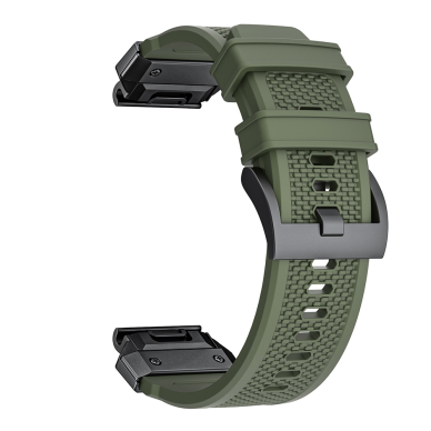 [Užsakomoji prekė] Apyrankė Garmin Fenix 3/3 HR/5X/5X Plus/6X/6X Pro/7X/7X/7X Pro Solar - Techsuit Watchband QuickFit 26mm (W068) - Green / Black 2